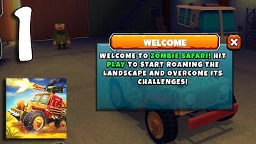 Zombie Safari - Gameplay Walkthrough Part 1 - Welcome To Safari (Android, iOS)