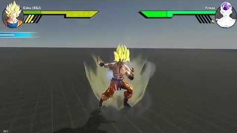 DBZ Fangame [Unity 5] - Enemy AI Testing [WIP]