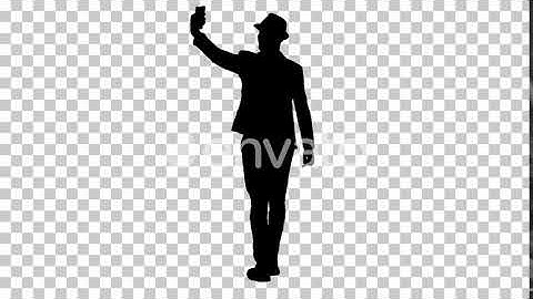 Silhouette man walking, Alpha Channel | Motion Graphics - Envato elements