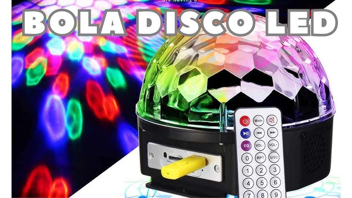 Luz Led Rgb Esfera Audiorritmica Usb Con Adapt Otg Micro Usb