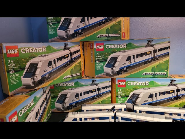 LEGO Creator High-Speed Train 2 Connected Carriages One of Which Contains  The Driver's Compartment and Has A Sloped Front 40518 - AliExpress