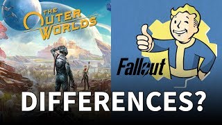 What is different between The Outer Worlds and Fallout?