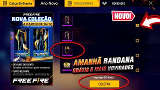 AMANHÃ!! PEGUE SUA BANDANA DE GRAÇA, CALÇA ANGELICAL BRILHANTE, EVENTO DE LOGIN E MAIS - FREE FIRE