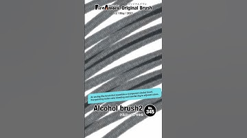 Brush "Alcohol brush1, 2" "Alcohol line"【FireAlpaca Original Brush】