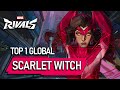TOP 1 GLOBAL SCARLET WITCH ! august - MARVEL RIVALS PRO