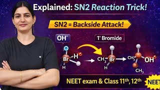 “SN2 Reaction OR Walden Inversion Explained | Backside Attack | Part 2 | NEET Chemistry”