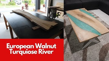 European Walnut Resin Table Made EASY!!!