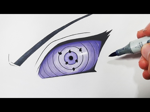 How To Draw The Rinnegan Step By Step Tutorial