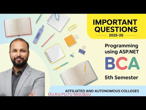Programming using ASP.NET Important Questions 2025-26 BCA 5th Semester V Sem Imp Gunshot Damsure OU