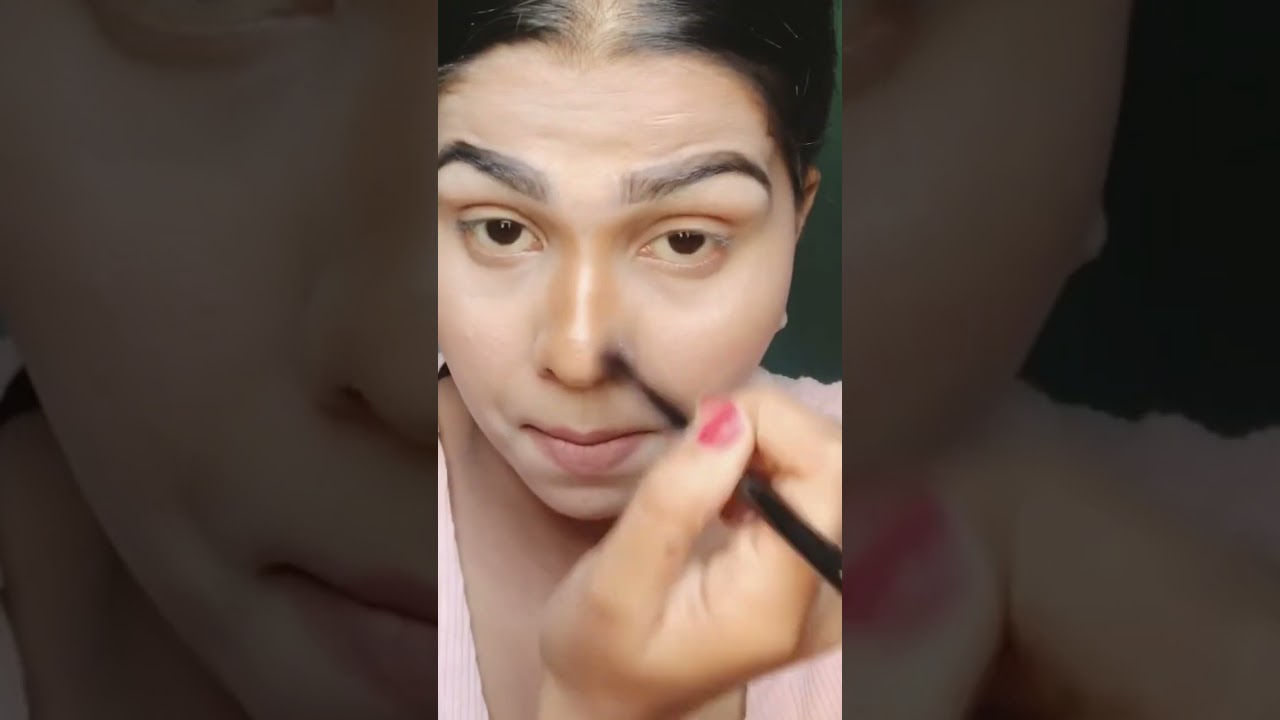 👍pass or fail👎???viral nose contour hack for beginners/