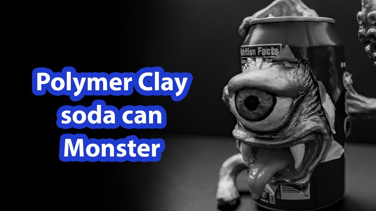 Coke Can Monster Hand Sculptered Clay 