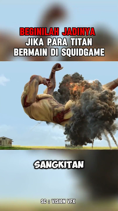 beginilah jadinya jika para titan bermain di squidgame #shorts #squidgame #titans #eren