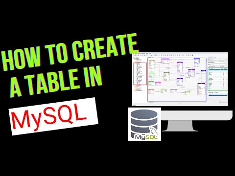 How to create a table in MySQL