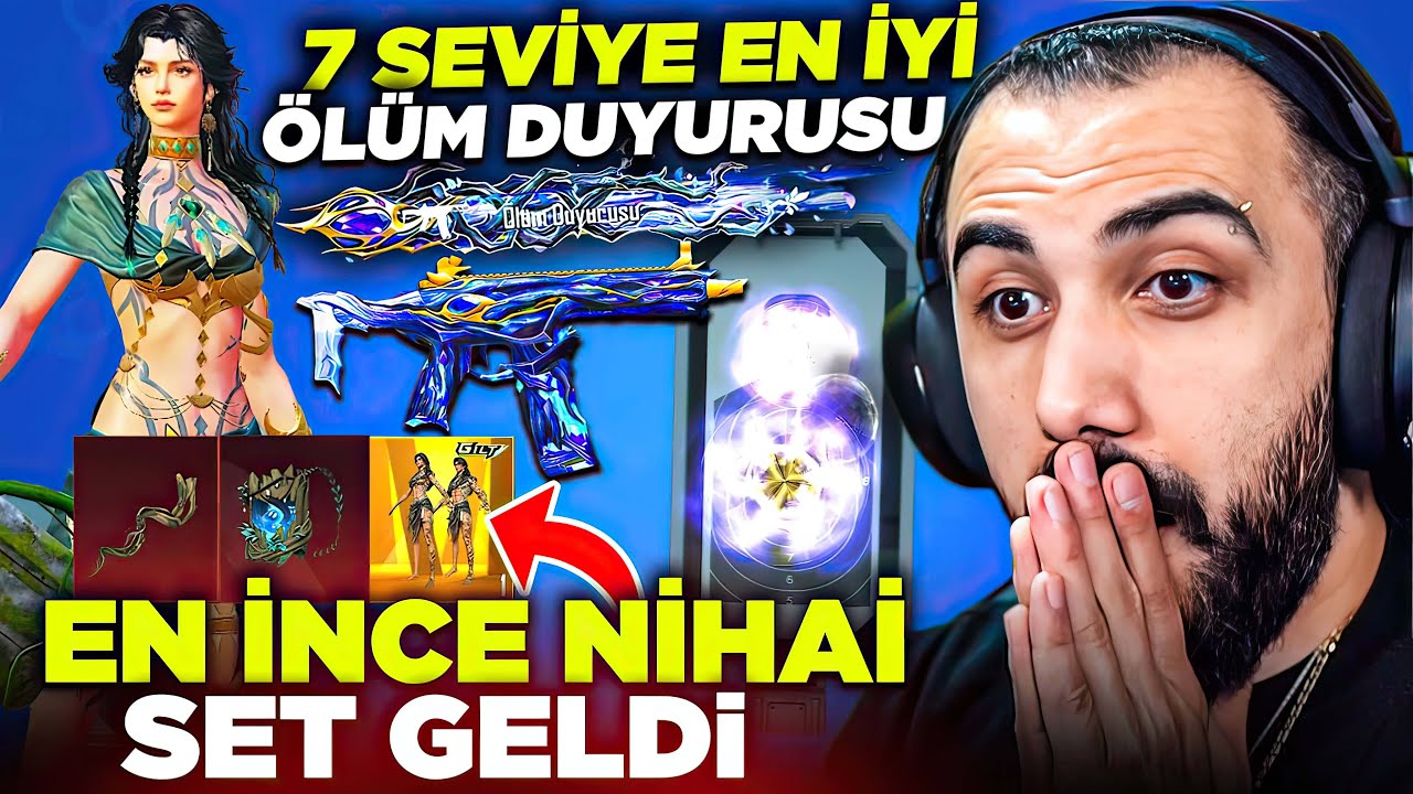 YENİ EN İNCE NİHAİ SET GELDİ!! 😱 7 SEVİYE HONEY BADGER (EN İYİ ÖLÜM DUYURUSU) | PUBG Mobile