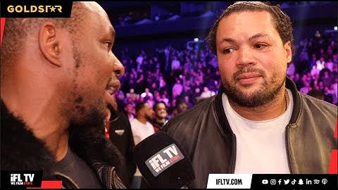 'I DIDN'T CALL YOU A COWARD...' - DILLIAN WHYTE TELLS JOE JOYCE IN AWKWARD MOMENT OF CONFUSION