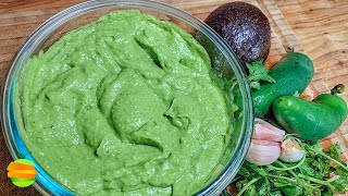 ¿Cómo hacer salsa de aguacate para tacos o carne asada? Comida Mexicana