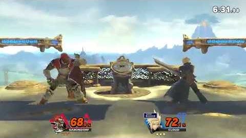 Smash Ultimate Quick Play Match Ganondorf vs Cloud