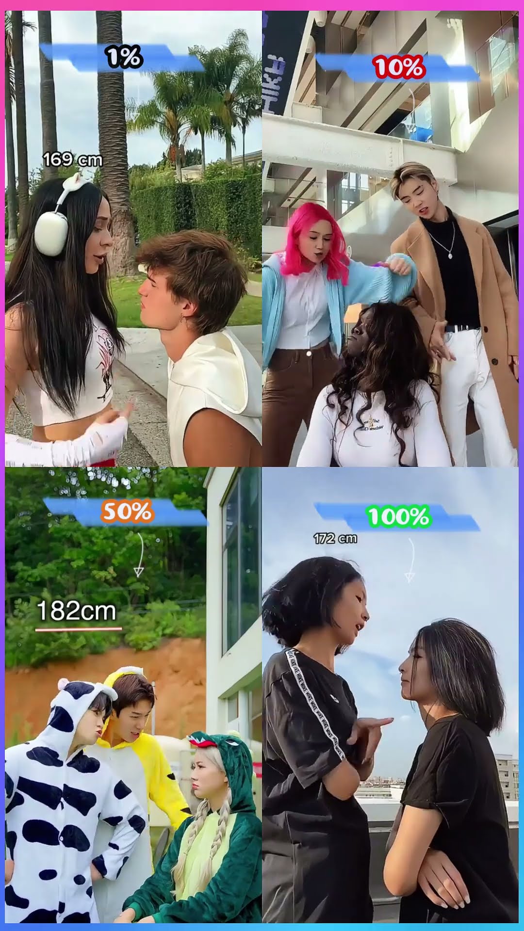 (TALL DANCE) ELSARCA VS DANILIS VS HOMA VS RAIDES VS HELLO VS CHERRY #shorts #tiktok #viral #dance