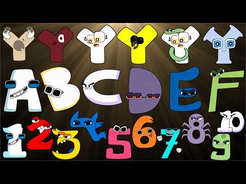 ABC Song & Counting Song for Toddlers | Uppercase & Lowercase A to Z Monster Y Transform & Shapes