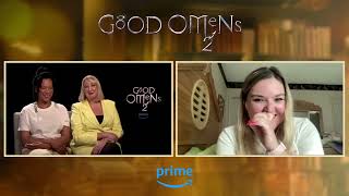 Nina Sosanya and Maggie Service on the human side of 'Good Omens 2'
