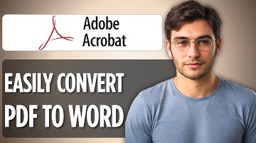 How to Convert PDFs to Microsoft Word Files in Adobe Acrobat | 2025 Full Guide