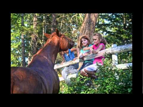 Emily, Carla and Anika riding Emily 11 Aug 2011 Ca...