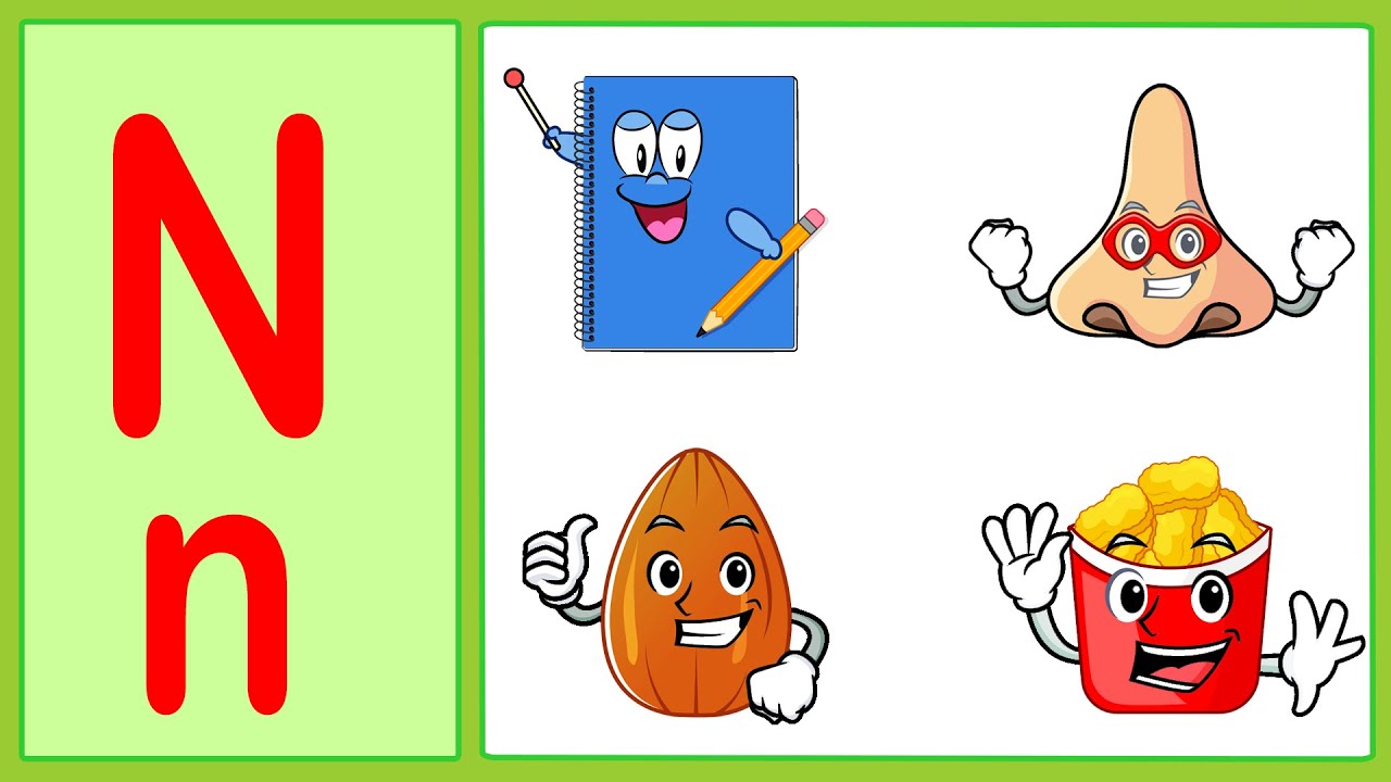 Phonics Letter Phonics Letter N Learning Alphabet N Abc