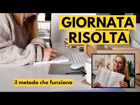 Video Il metodo GIUSTO per organizzare la tua agenda ogni giorno!