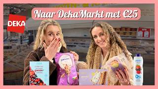 GEZOND eten bij DekaMarkt met €25?! 😱🛒 | Slim boodschappen doen - Travelling Sisters