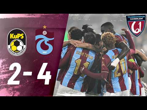 KuPS 2-4 Trabzonspor | MAÇ ÖZETİ | UEFA Konferans Ligi | Önemli Kareler