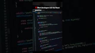 Most Developers Fail This React Interview Question ❌ #interviewquestions #softwaredevelopment