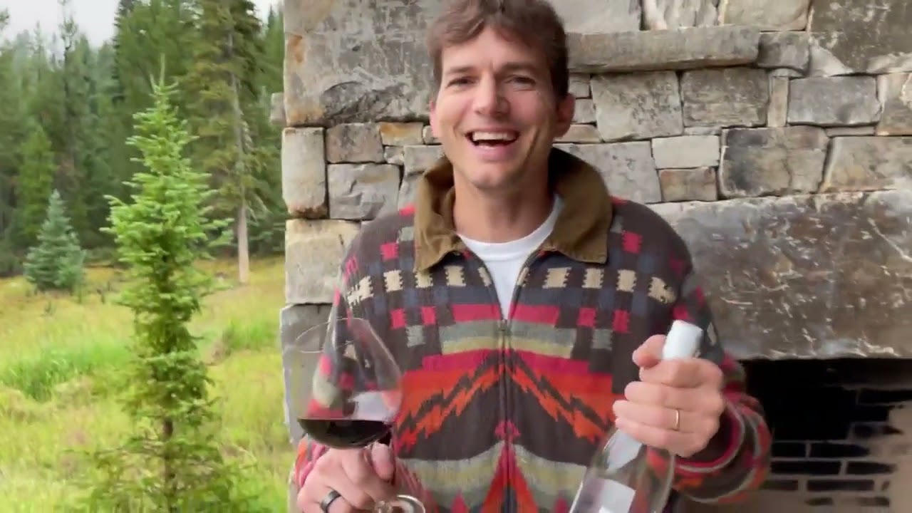 Outside Wine - Ashton Kutcher, Mila Kunis & Thorn