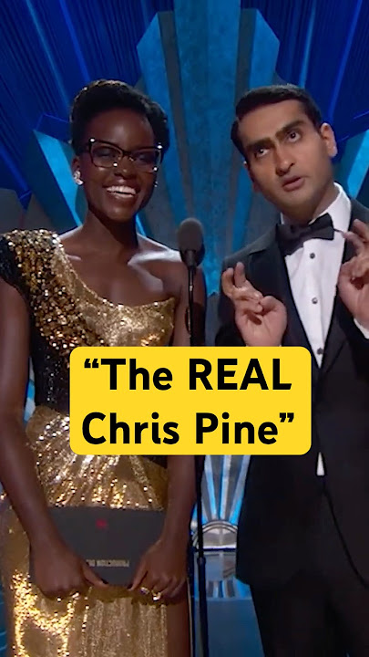 The Real Chris Pine Revealed at 90th Oscars | Lupita Nyong'o, Kumail Nanjiani