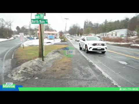 Car crash at the intersection of State Route 17M and North Main Street.