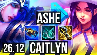ASHE & Seraphine vs CAITLYN & Skarner (ADC) | KR Challenger | 26.12