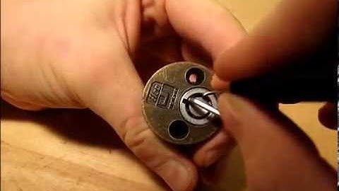 How to pick a tubular lock with out a special pick .