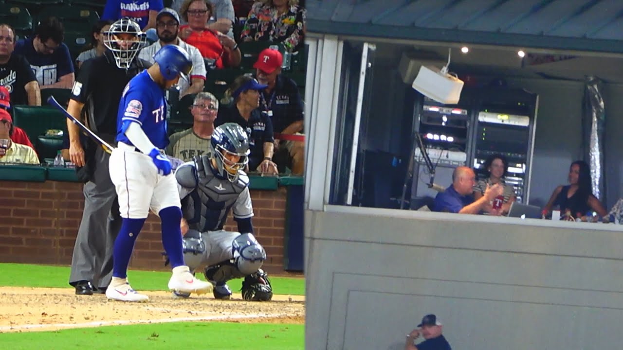 Rangers/Rays 9/10/19: Chuck Morgan Doesn't Announce Calhoun - YouTube