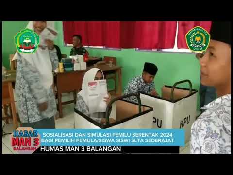 Badan Kesatuan Bangsa dan Politik Kabupaten Balangan Laksanakan Sosialisasi Pemilu 2024 di MAN 3 Balangan