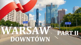 DRIVING in WARSAW DOWNTOWN, Part II, Masovian Voivodeship, POLAND I 4K 60fps