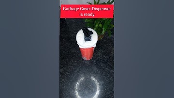 Garbage Cover Dispenser with 3 items😱| DIY | #shorts #trending #how #cleanwithme