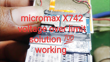 micromax X742 charge voltage over limit solution 💯 working