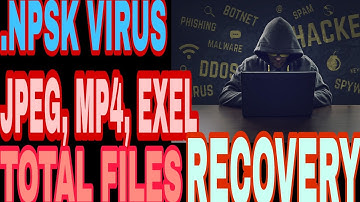 HOW TO RECOVER DATA FROM NPSK VIRUS |100% SOLVED |DATA RECOVERED FROM 2020 VIRUS | ENGLISH