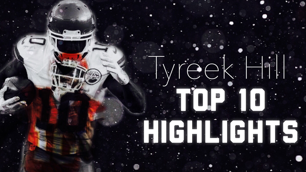 Top 10 Tyreek Hill Plays of 2016 - YouTube