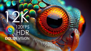 12K HDR 120fps Dolby Vision with Calming Music (Beautiful Animal Colorfully Dynamic)