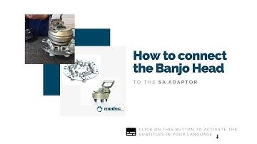 How to connect the Banjo Head to the SA adaptator