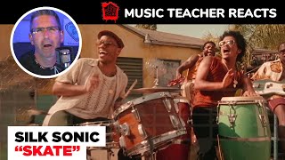 Music Teacher REACTS TO Silk Sonic "Skate" | MUSIC SHED EP 151
