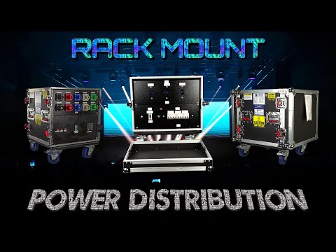 Rack Mount Power Distribution for Concert Stages, Studios, Sets and Outdoor