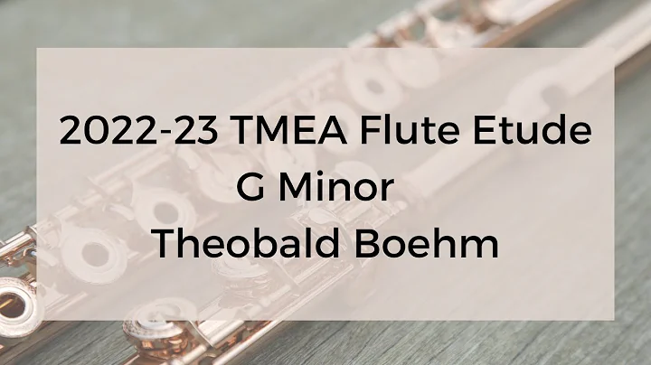 Flute - TMEA 2022-23 - G Minor, Boehm (performance...