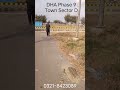 DHA Lahore Phase 9 Town Plot For Sale Sector D Next To Main Road.