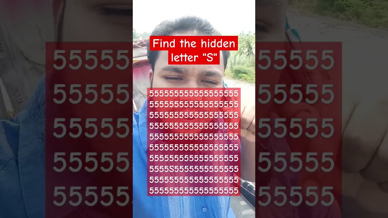 Find The Hidden Letter S